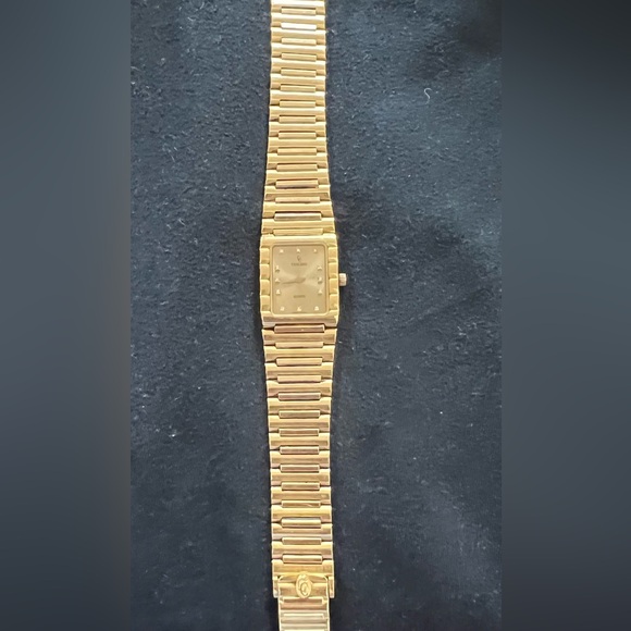 Concord 18k gold centurion watch vintage with diamond markers - Picture 1 of 4